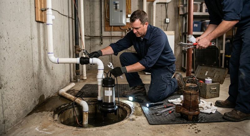 Drainage Pump Installation in Warwick, RI
