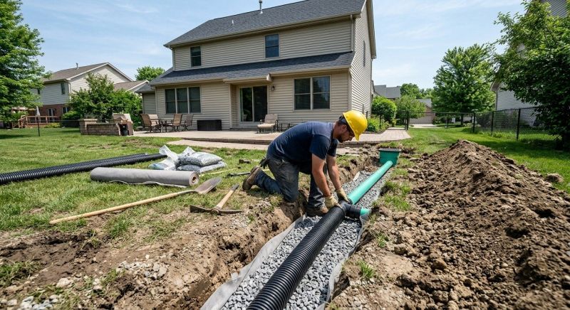 Wet Yard Drainage in Birmingham, AL